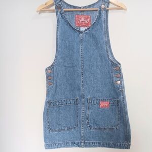 Vintage overall mini dress